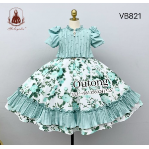 OT森系碎花洛丽塔女童公主裙VB821#