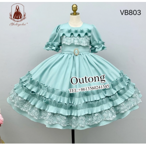OT多层花边女童洛丽塔礼服裙搭配包包VB803#