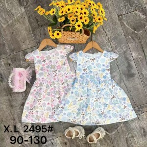 儿童连衣裙棉布碎花裙夏季无袖长裙