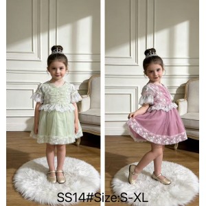WG女童可爱短袖连衣裙SS14#