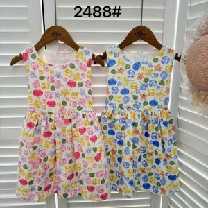 儿童连衣裙棉布碎花裙夏季无袖长裙