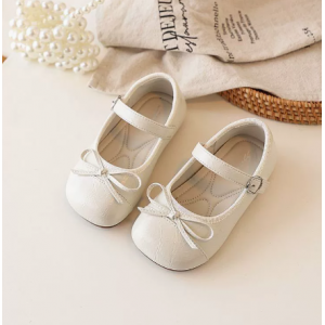 女童韩版蝴蝶结公主单鞋软底小皮鞋