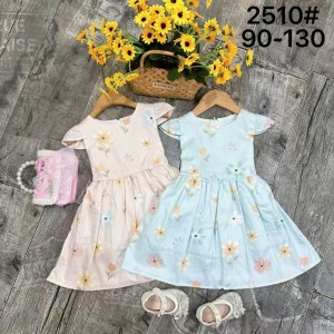 儿童连衣裙棉布碎花裙夏季无袖长裙