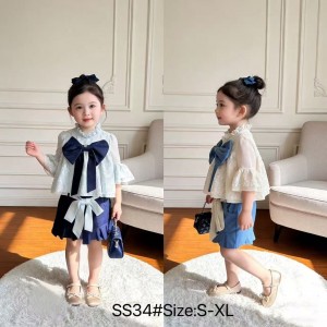WG女童可爱公主短袖套装SS34#