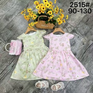 儿童连衣裙棉布碎花裙夏季无袖长裙